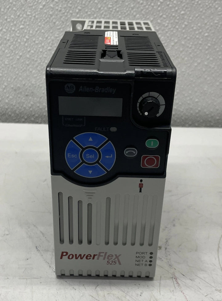 Allen-Bradley PowerFlex 525 AC Drive 120 VAC 1PH 1/2 HP 25B-V2P5N104/A