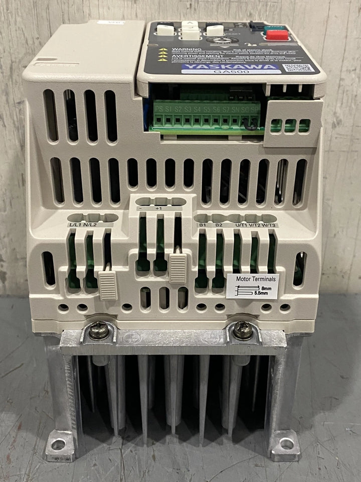 Yaskawa GA500 3HP 240V 1 PH Microdrive GA50UB010ABA