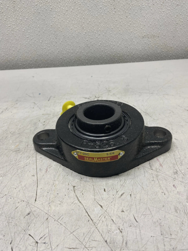 SealMaster Mounted Cast Iron Two Bolt Flange Ball Bearing SFT-20C
