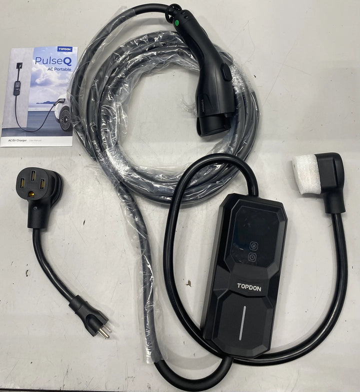 Topdon TD60610022 PulseQ AC 32A Charger w/ NEMA 14-50 Plug and 5-15 Adapter