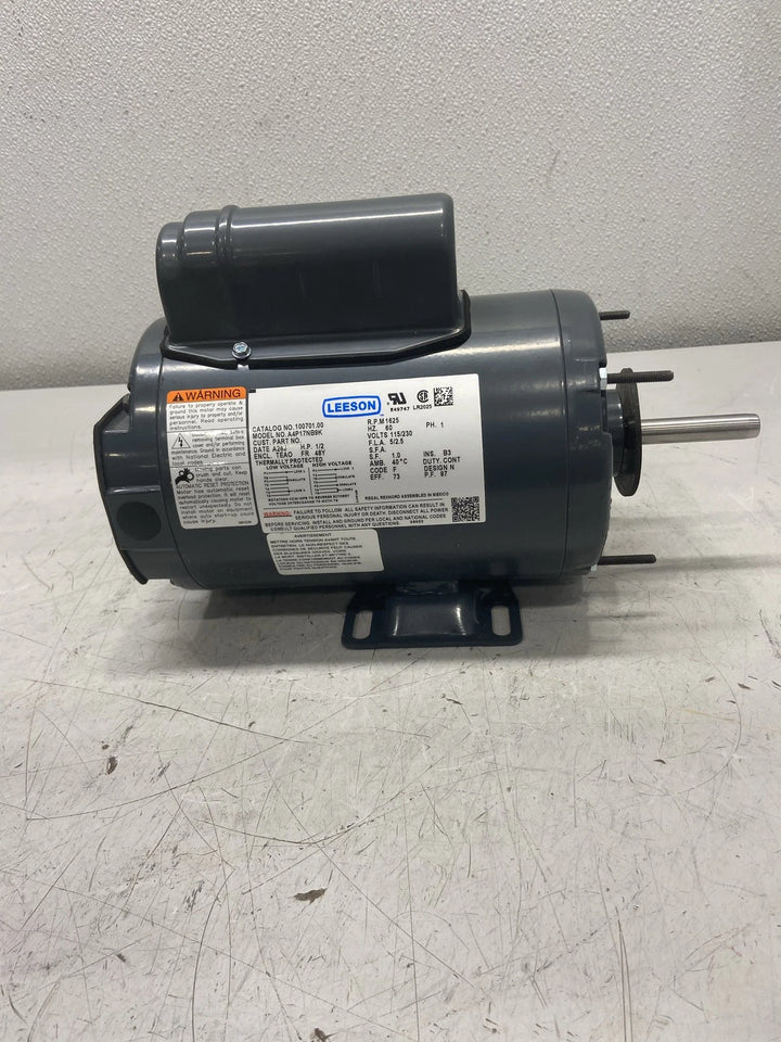 Leeson 1/2HP 1625RPM 115-230V Single Phase PSC Motor 100701.00