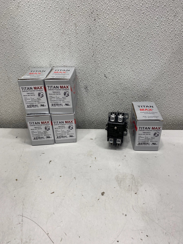 Titanmax TMX230C2 Contactor: 2 Pole 30 Amp 240V Coil Lot of 5