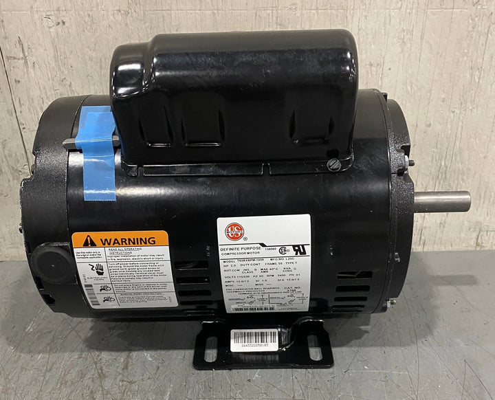 US Motors 2HP 115/23V 3450 RPM Air Compressor Motor 3768