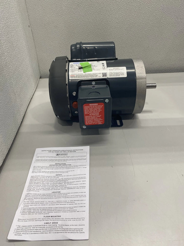 LEESON General Purpose Farm Duty Motor 115/208-230V 60 & 50 Hz 056C17F5913