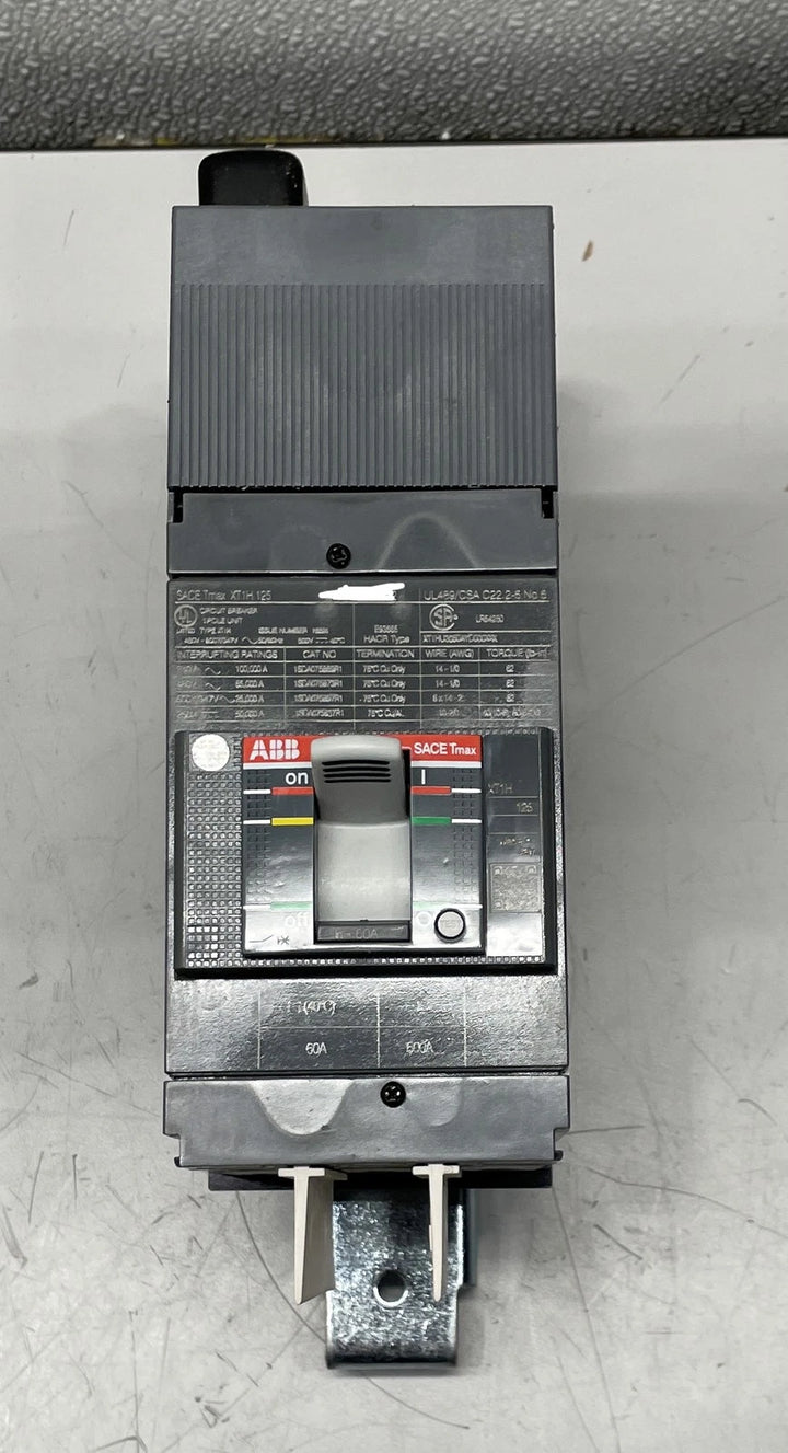 ABB Bolt-On 600Y/347 VACV 60A Circuit Breaker 65kA@480V XT1HU3060AYD000XXX