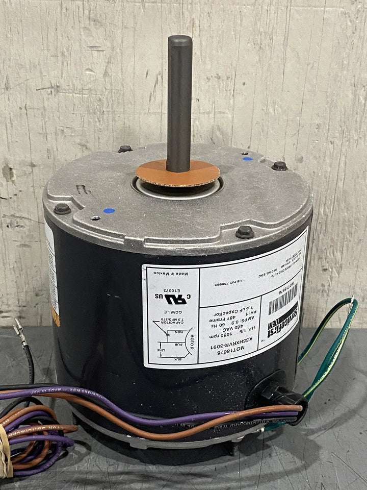 Trane 1/5 HP 1PH 1080 RPM Condenser Fan Motor MOT18678