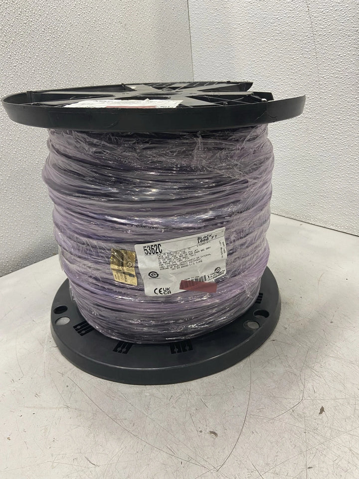 Alpha Wire SL001 Cable 2Cond 16Awg Shld 1000' Black 5362C