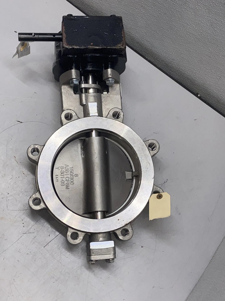 Milwaukee Valve 6" HP Series Butterfly Valve Lug Stainless Steel Gear HP1LSS4213