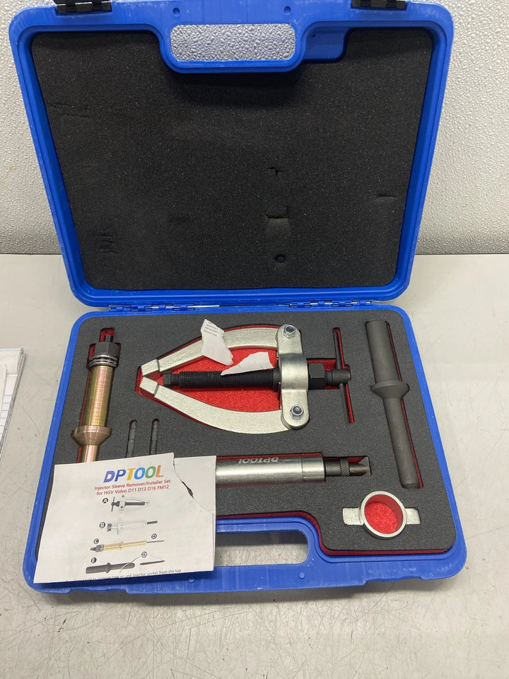 Dptool Injector Sleeve Remover/Installer Set For HGV Volvo Dll D13 D16 FM12