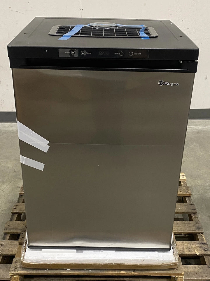 Kegco Dual Tap Stainless Steel 5.6 Cu. Ft. Digital Kegerator MDK-309SS-01
