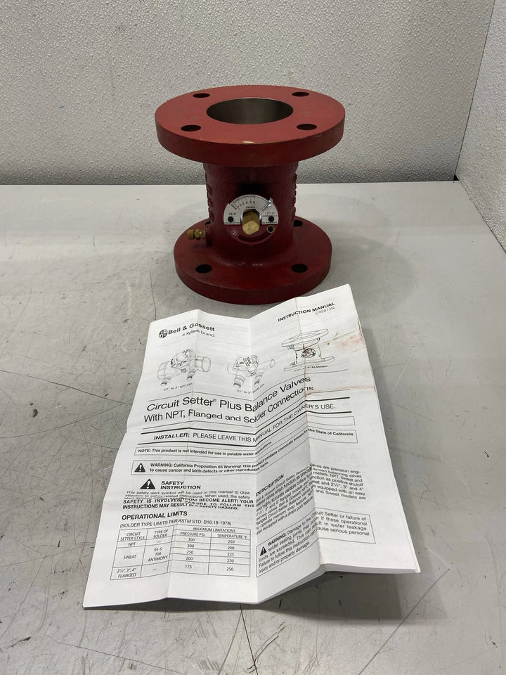 Bell & Gossett CB-3F Circuit Setter Calibrated Balance Valve 3" 117117