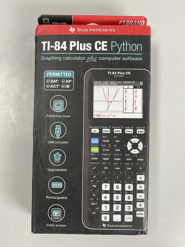 Texas Instruments TI-84 Plus CE Python Graphing Calculator - Black