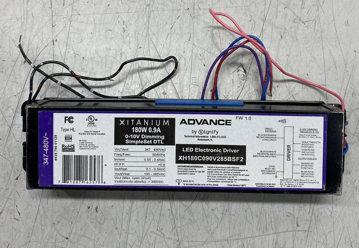 Signify Advance Xitanium Programmable LED Driver Lot 0f 5 - XH180C090V285BSF2