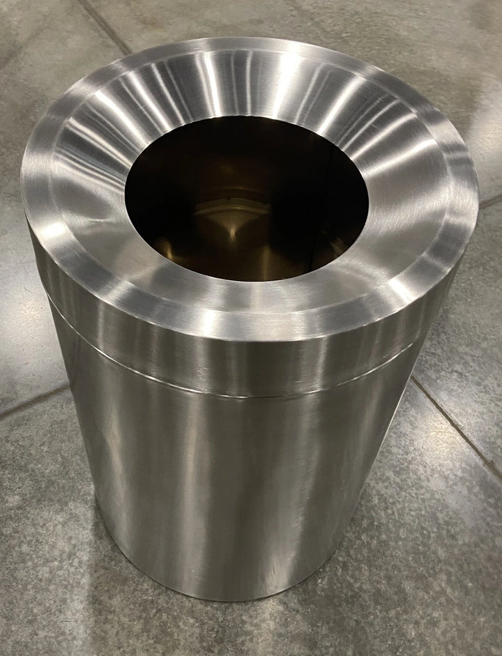 Alpine Industries 50 Gallon Stainless Steel Open Top Trash Can ALP475-50