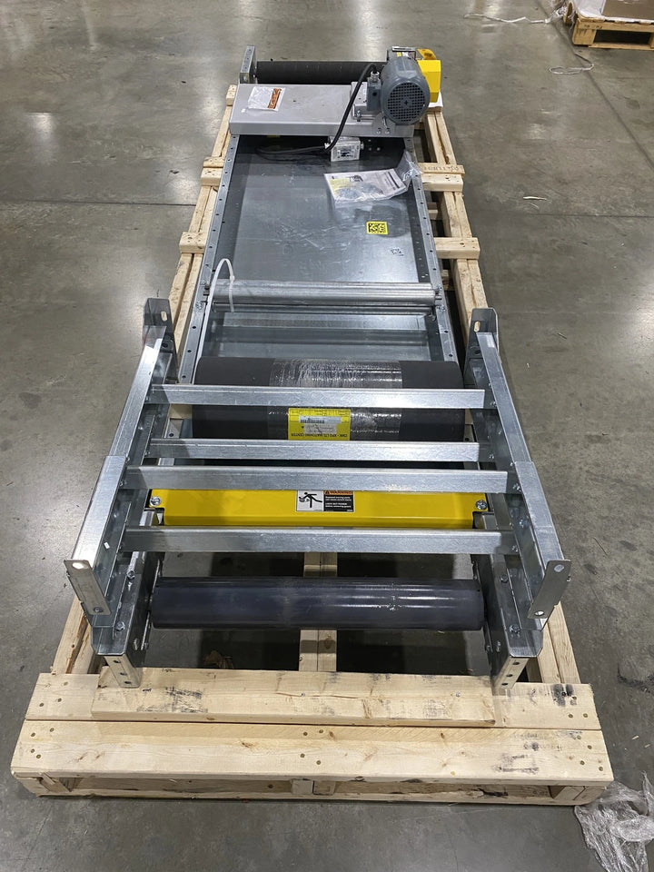 Omni Metalcraft BCST100 12” Powered Belt Conveyor 10’ Belt 1/2HP