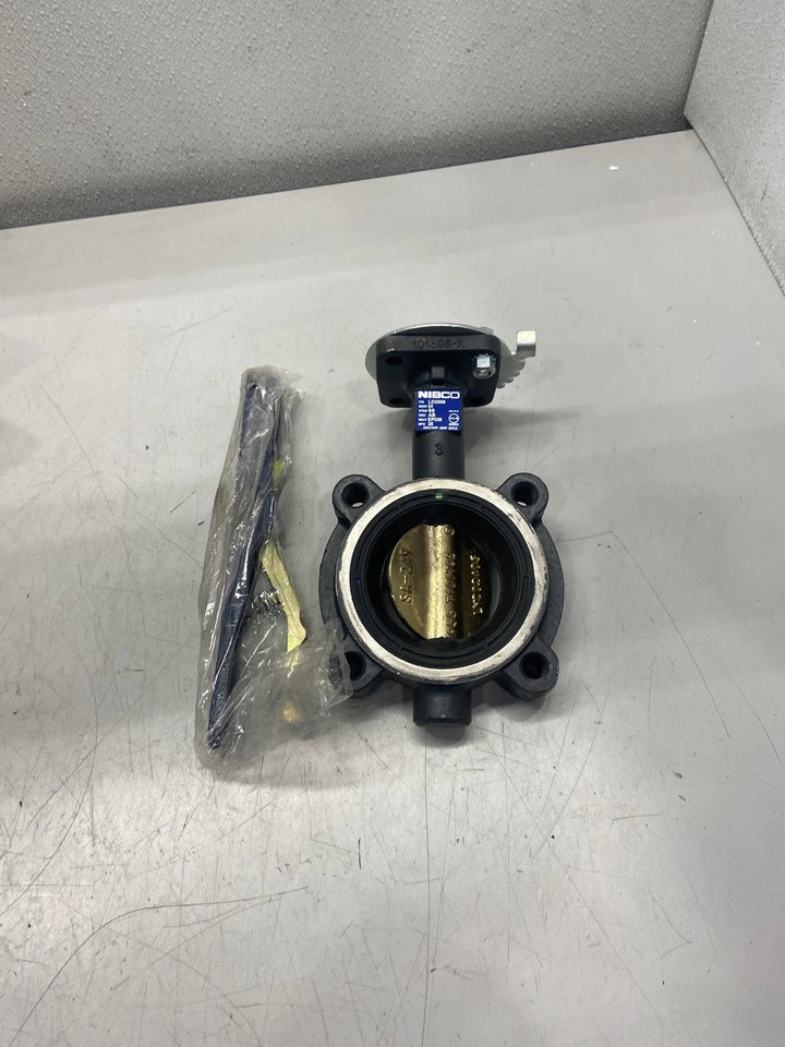 Nibco Ductile Iron Butterfly Valve w/Lever Handle 3" LD-2000-3 NLG100H