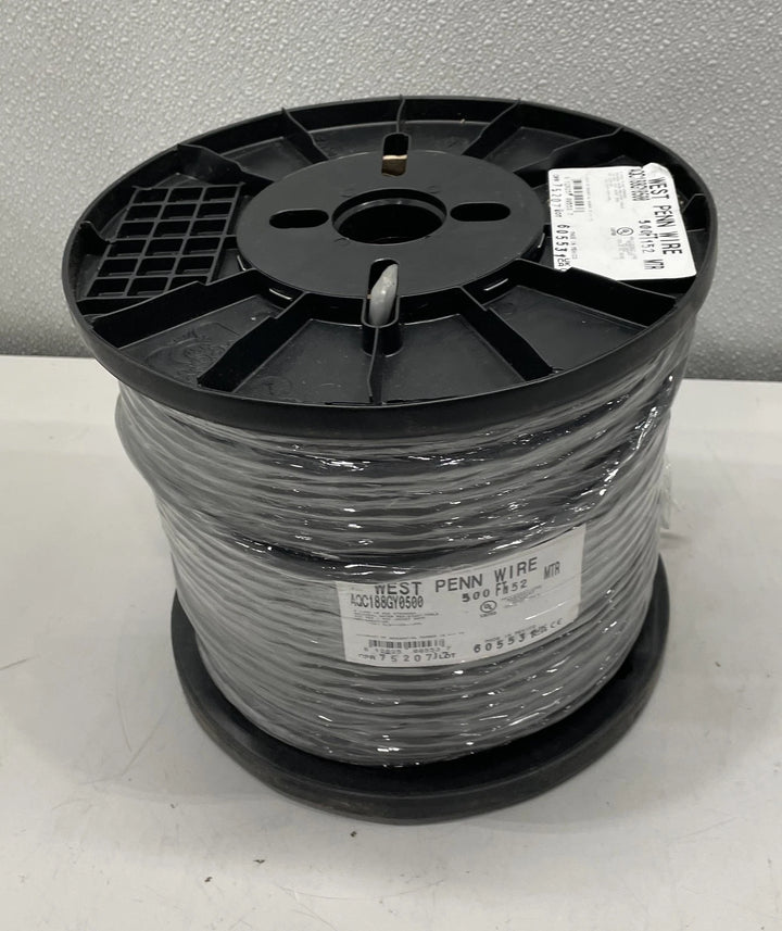 West Penn 8C 18G STRD UNSHLD WBLOCK Bulk Control Cable AQC188GY0500