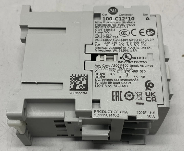 Allen-Bradley Contactor 100-C12KJ10