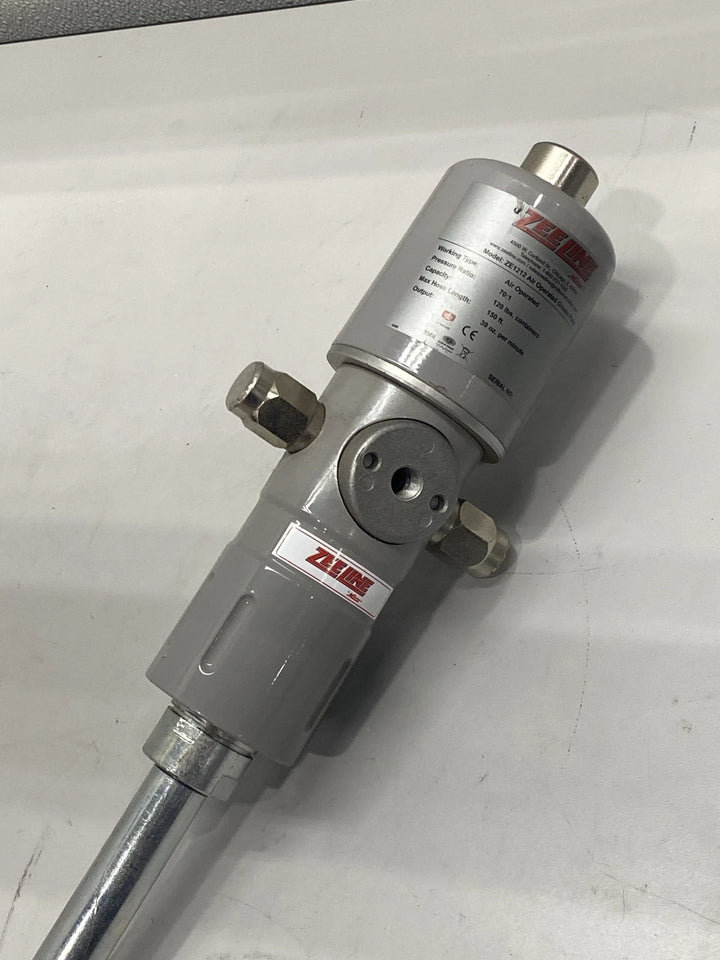 ZeeLine ZE1212 Pneumatic Grease Pump, 70:1 Ratio, Fits 400 lb Kegs, 38.8oz/min