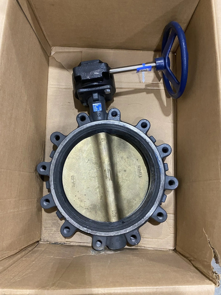 Nibco LD-2000-5 12” Lug Style Butterfly Valve Gear Operated 200 PSI