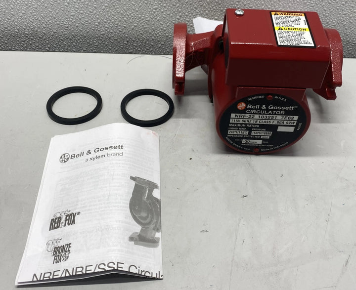 Bell & Gossett 103251 Wet Rotor Cast Iron Circulator NRF-22 Pump