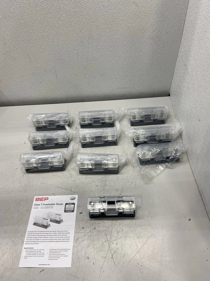 Box of 10 BEP Marine Class T Fuse Block 225-400 Amp BEP-778-T2S-400-B