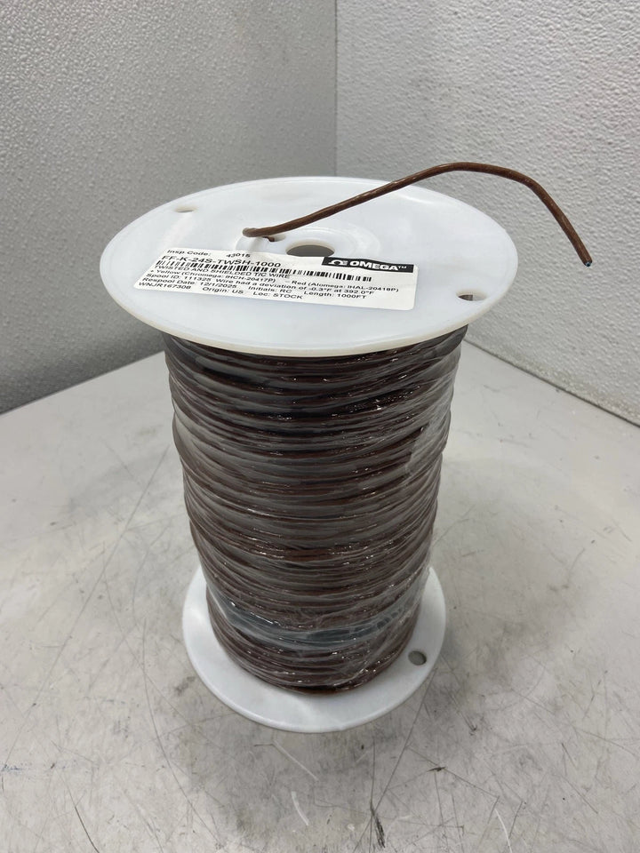Omega Thermocouple Wire Duplex Insulated Shielded K Type FF-K-24S-TWSH-1000