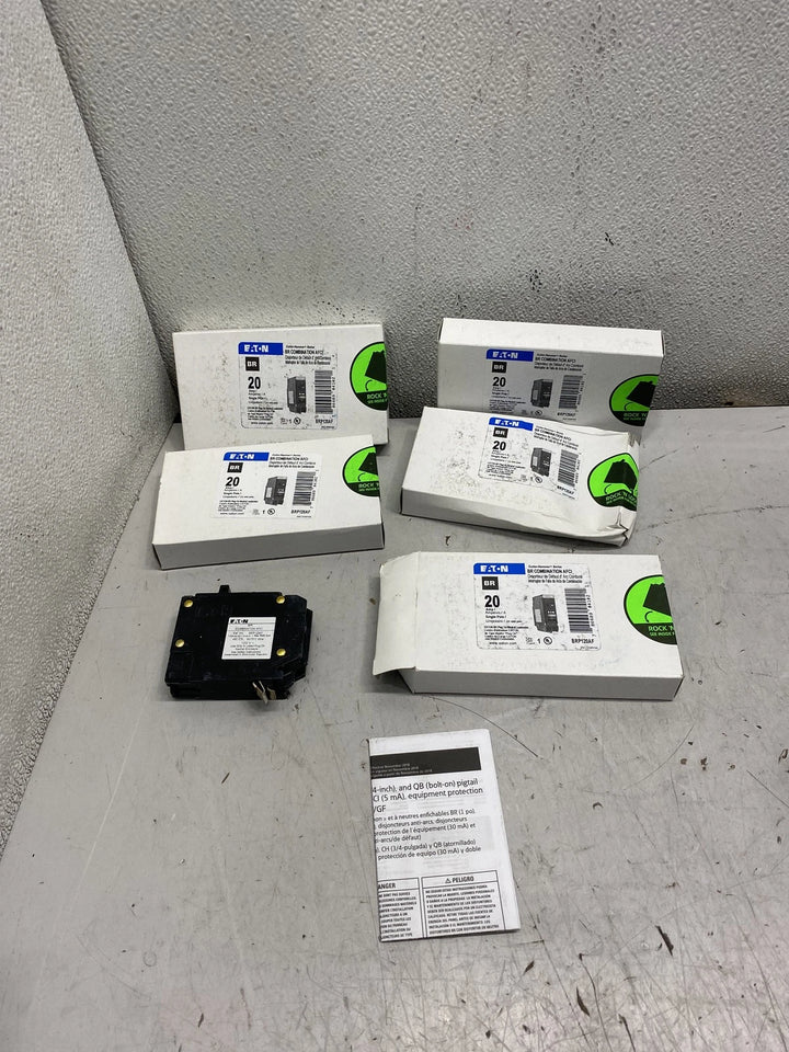 Eaton BRP120A 20A Circuit Breaker Lot of 5