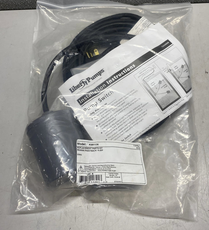Liberty K001136 Float Switch Kit For LSG202A & LSGX202A