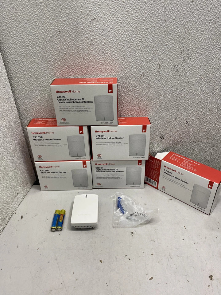 Honeywell Wireless Indoor Air Sensors C7189R/C7189R1004 Lot of 6