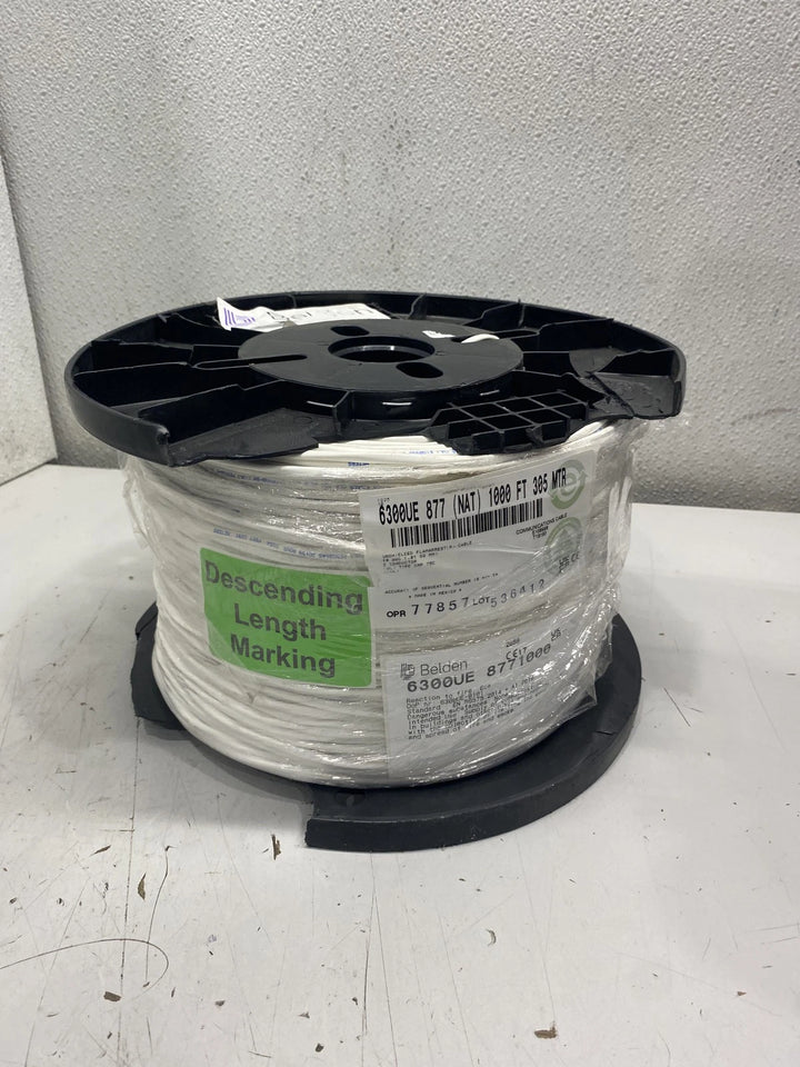 Belden Multiple Conductor Cable 1000ft White 6300UE 8771000