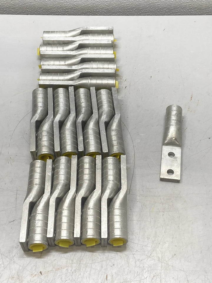 Burndy YA39A5 750 MCM Aluminum/Copper 2-Hole Compression Lug 1/2" Stud Lot of 25