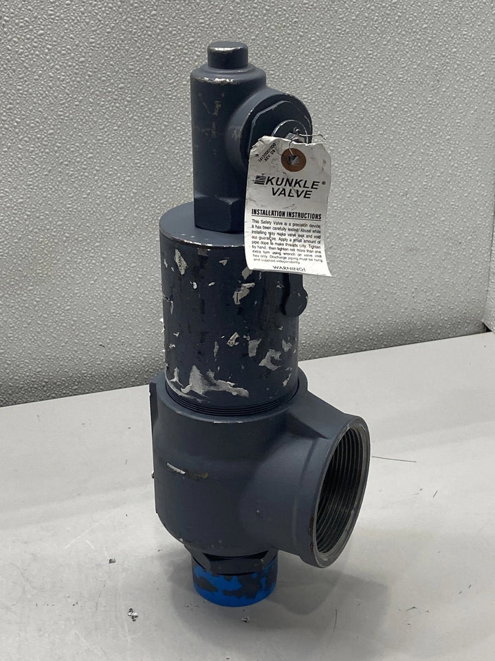 Kunkle 927BJHM06ABE Safety Relief Valve 2" MNPT x FNPT Hot Water ASME I