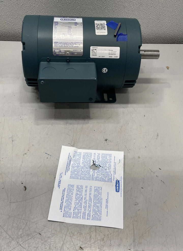 Leeson 145TTDR6028 1-1/2 HP General Purpose Motor, 3PH, 230/460V, 145T Fr.