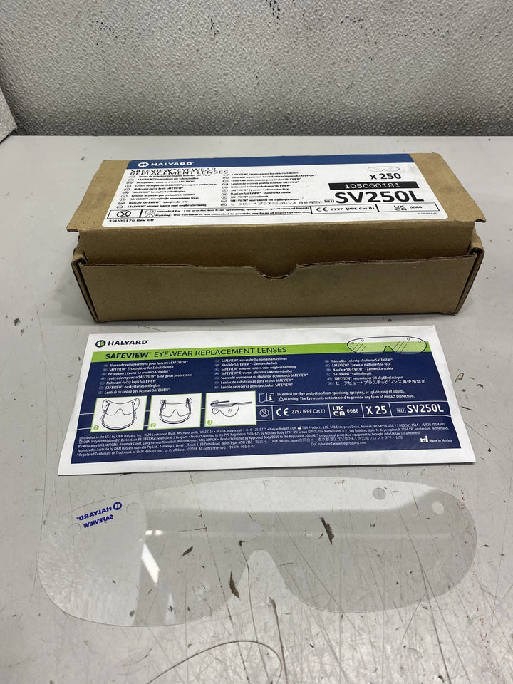 Halyard SAFEVIEW Eyewear Replacement Lenses SV250L
