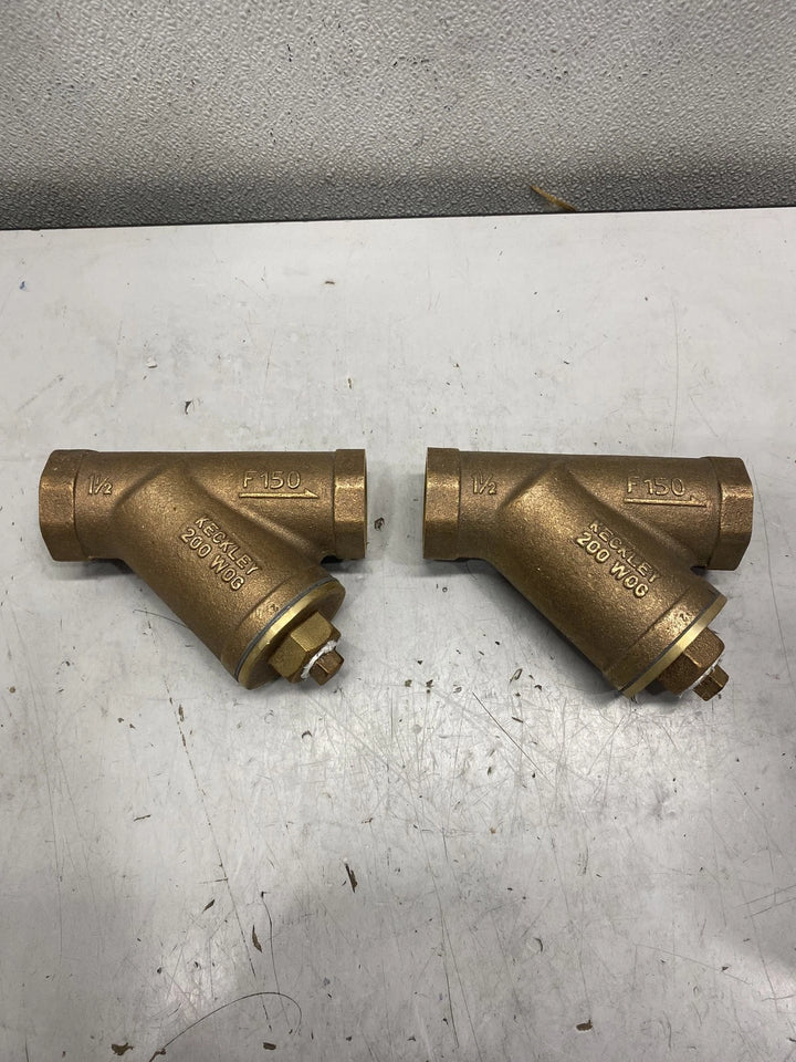 Keckley Style F-150 Y Strainer Lot of 2 1 1/2"