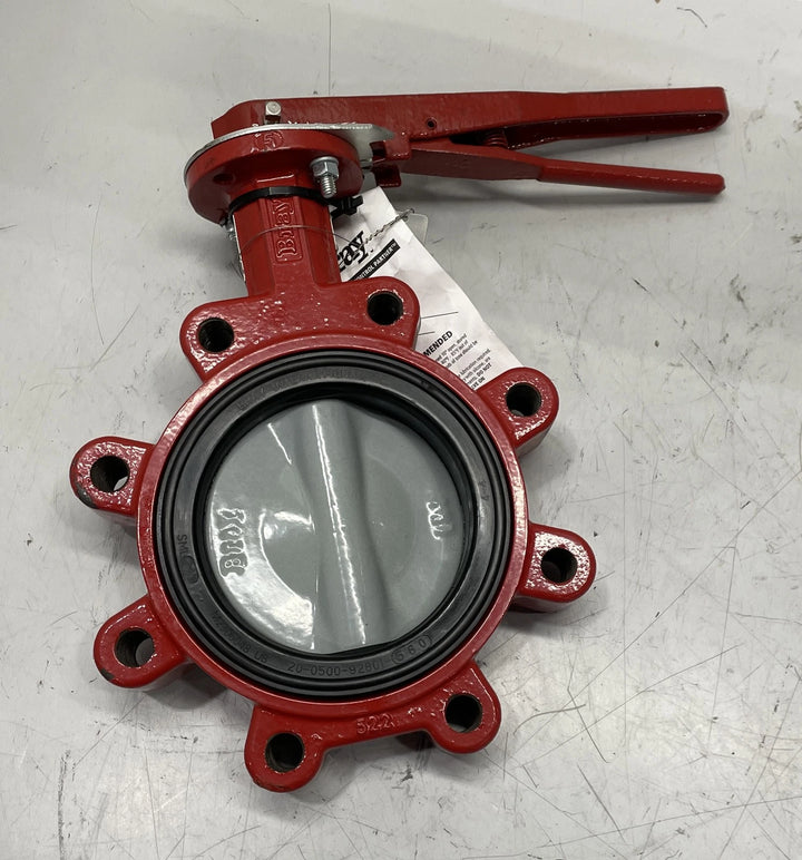 Bray Butterfly Valve 10" Red 175 PSI S31 311000-1101030A