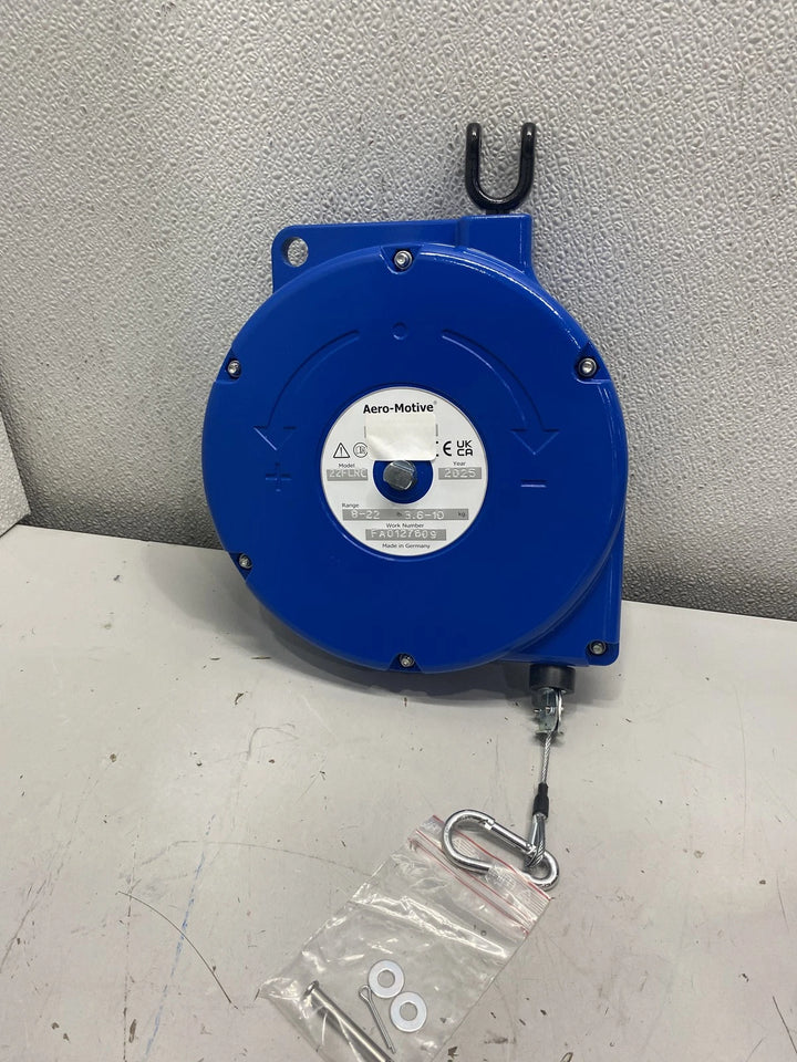 Aero-Motive Tool Balancer 22lb 8ft Steel Cable Blue 22FLRC