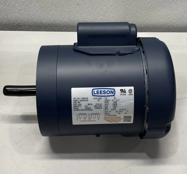 Leeson Pump Motor 1/2HP 3450RPM 56J 1PH 113955.00