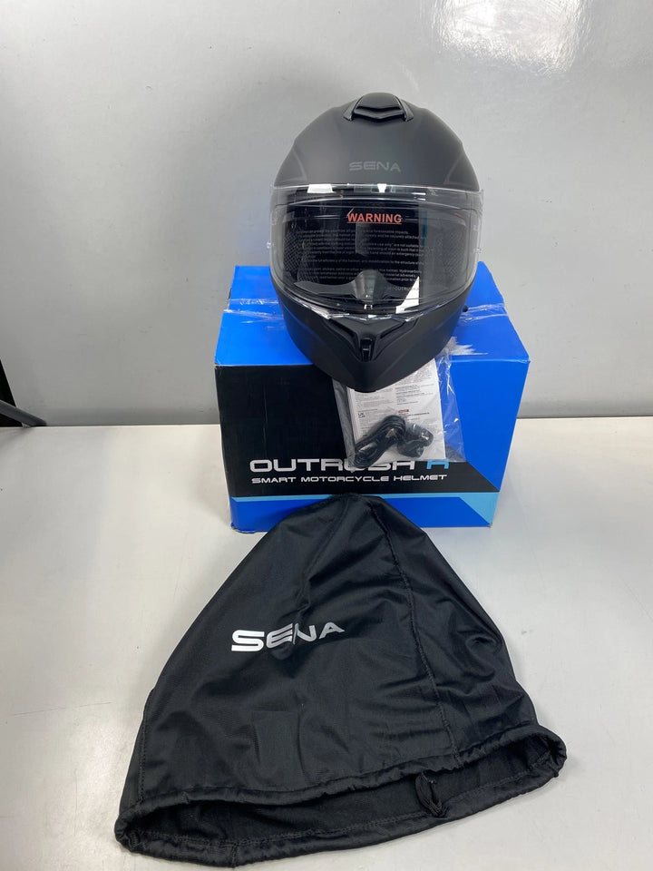 Sena Outrush R Modular Flip-Up Bluetooth XL DOT Helmet - Matte Black (61-62cm)