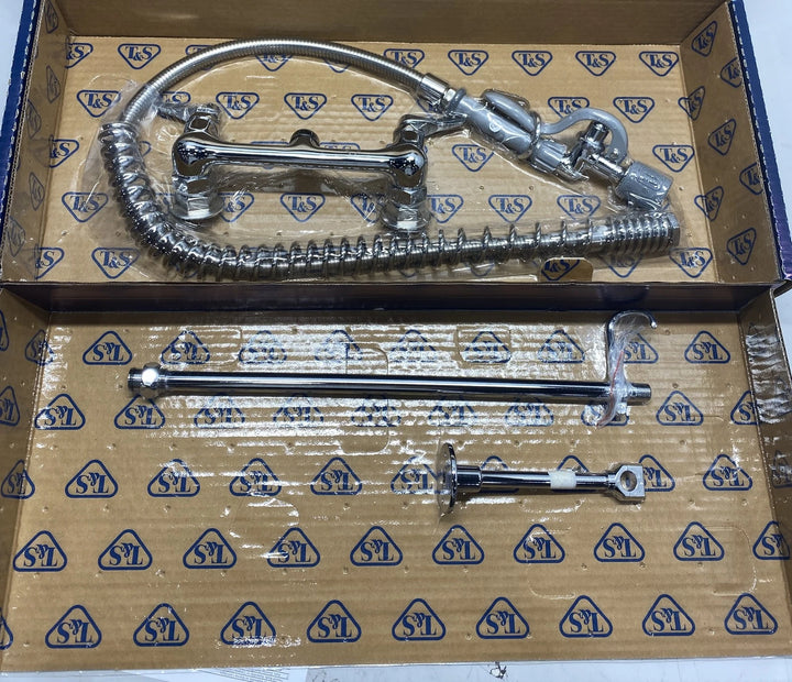 T&S 8" Wall Mount Faucet/Hose B-0133-BJ