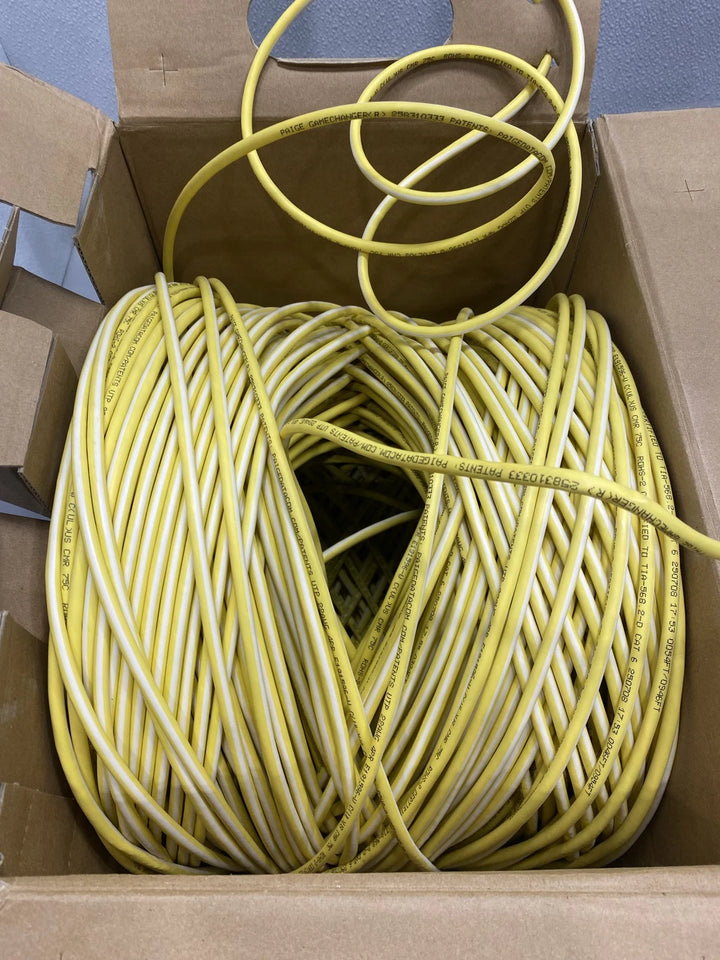 Paige Gamechanger 22/4PR CMR Yellow / White Stripe 1000Ft Cable 258310333