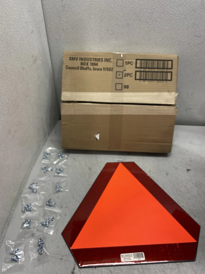 SMV Back Signs Plastic 12 Pack 2PC