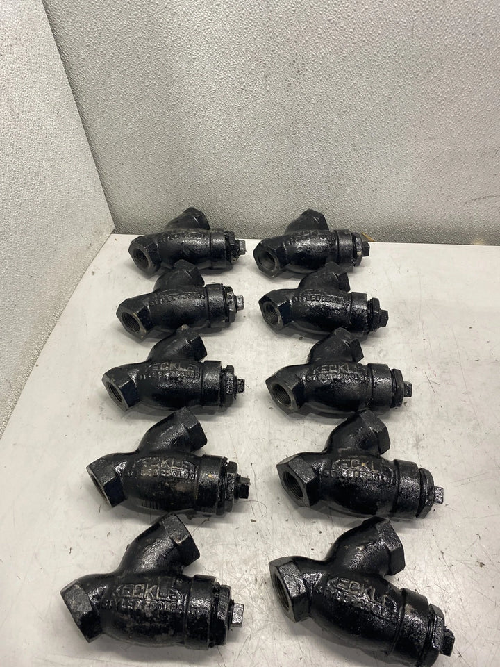 Keckley StyleB250LBS 1" Y Strainer Lot of 10