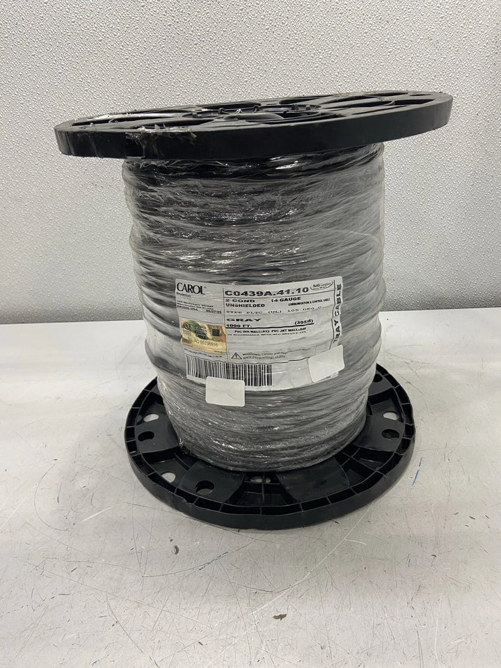Carol 2 COND Unshielded 14AWG 1000' Gray Tray Cable C0439A.41.10