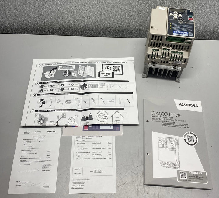 Yaskawa GA500 3HP 240V 1 PH Variable Frequency Drive GA50UB010ABA