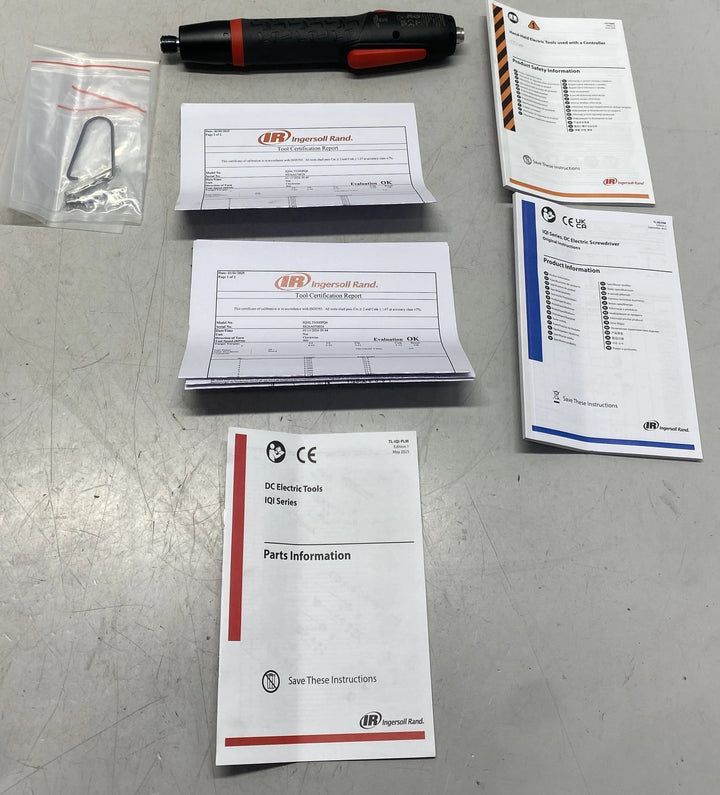 Ingersoll Rand Electric Screwdriver, Transducerized 2-5 nm, 1/4" IQI4LT0500PQ4