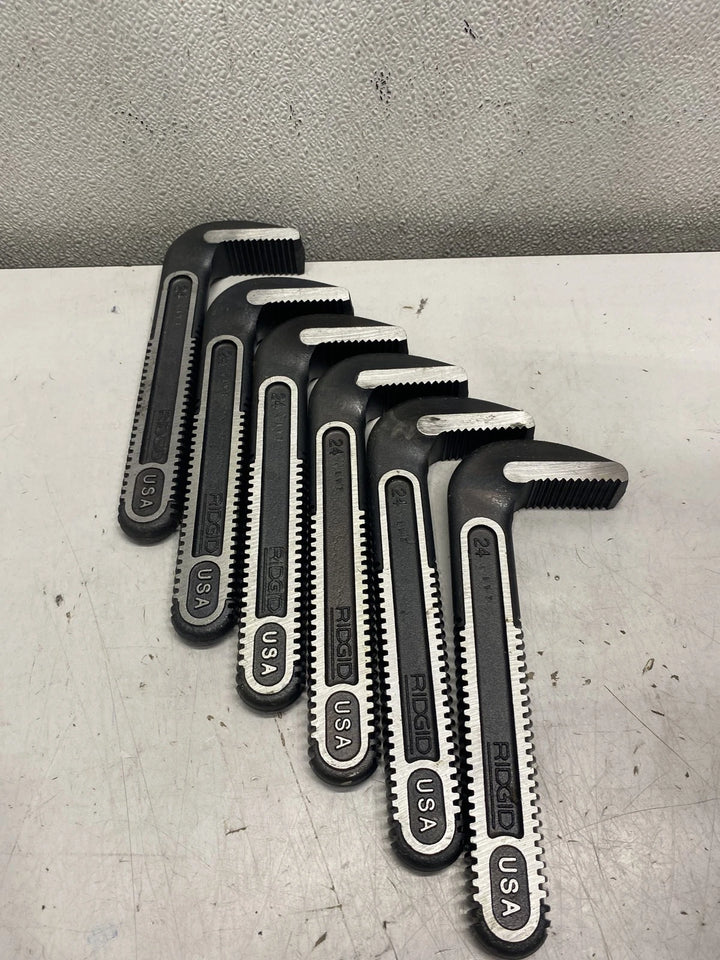 Ridgid 24" Hook Jaw Wrench Lot 6 31695