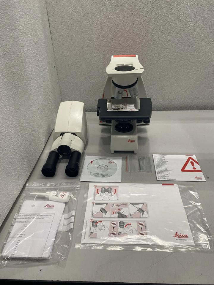 Leica DM500 Brightfield 4 Objective Standard Plan Outfit Microscope 13613207