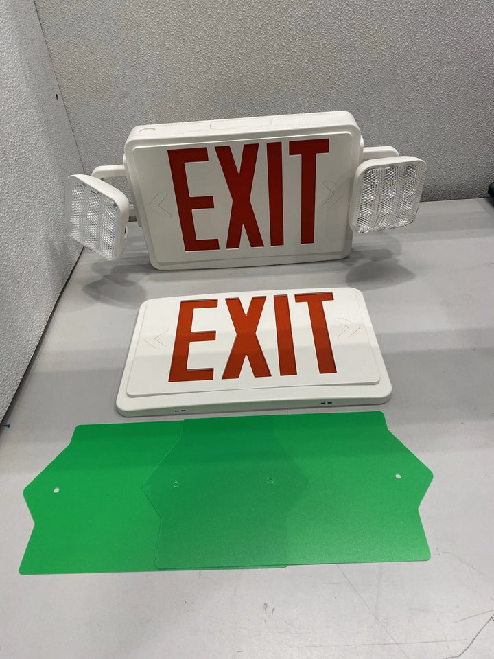 Box of 6 UL Certified Color Switchable LED Combo Emertgency Exit Signs UL 924